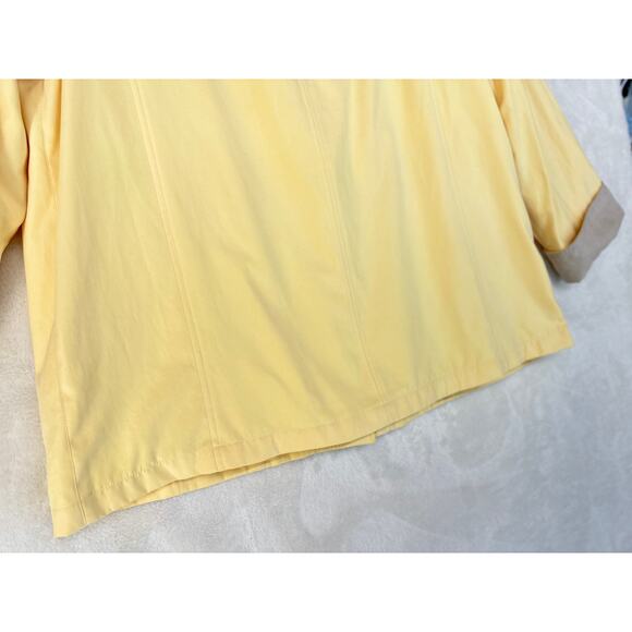 Yellow Womens XL Jacket Spring Parka Buttery Soft Microfiber by FS Limited - Picture 12 of 16